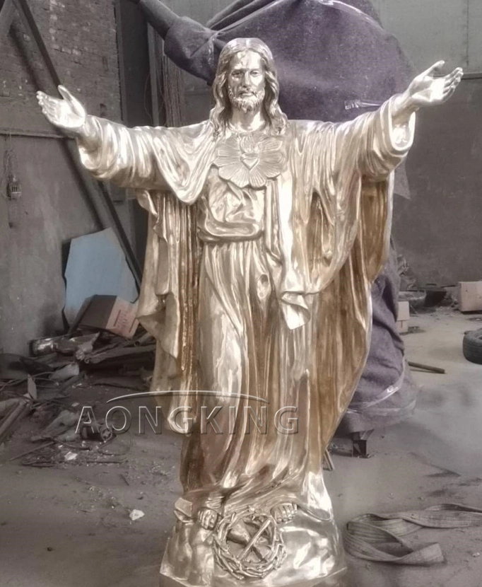 Customized Jesus Statue for Sale in Bronze Catholic Church Religious Christ Life-Size